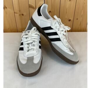 Men's Adidas Samba Shoes, Size 10.5 - White/Black